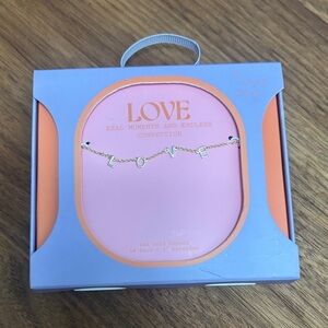 A New Day 14k Gold Dipped LOVE Necklace